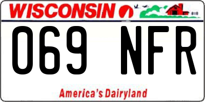 WI license plate 069NFR