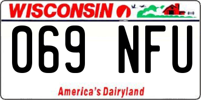 WI license plate 069NFU