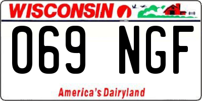 WI license plate 069NGF