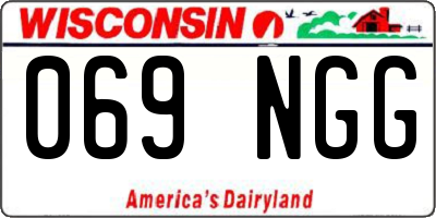 WI license plate 069NGG
