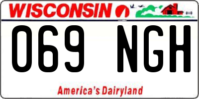 WI license plate 069NGH
