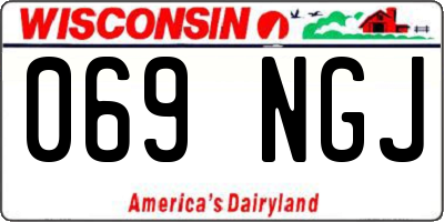 WI license plate 069NGJ