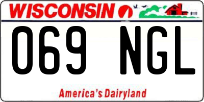 WI license plate 069NGL