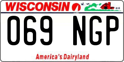 WI license plate 069NGP