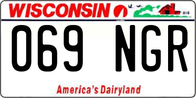 WI license plate 069NGR
