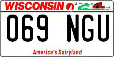WI license plate 069NGU
