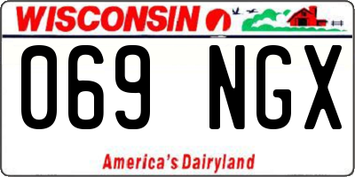 WI license plate 069NGX