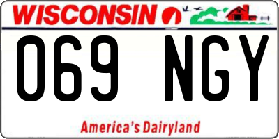 WI license plate 069NGY