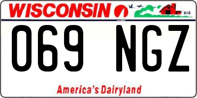WI license plate 069NGZ