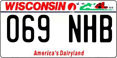 WI license plate 069NHB