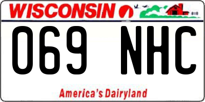 WI license plate 069NHC