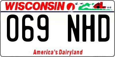 WI license plate 069NHD