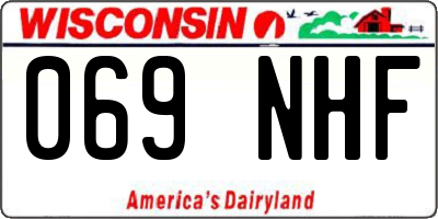 WI license plate 069NHF