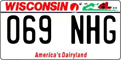 WI license plate 069NHG