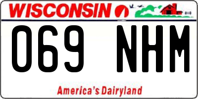 WI license plate 069NHM