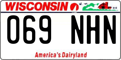 WI license plate 069NHN