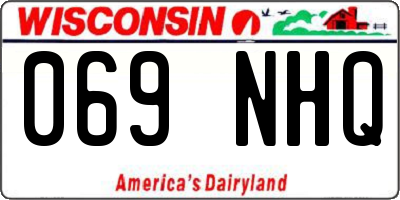 WI license plate 069NHQ