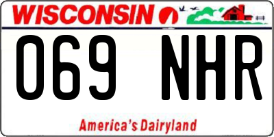 WI license plate 069NHR