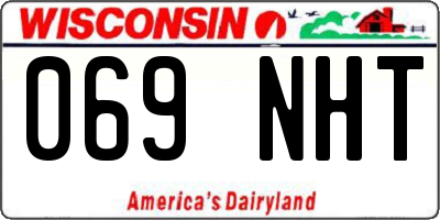 WI license plate 069NHT