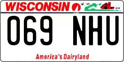 WI license plate 069NHU