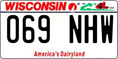 WI license plate 069NHW