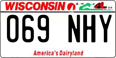 WI license plate 069NHY