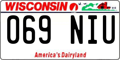 WI license plate 069NIU