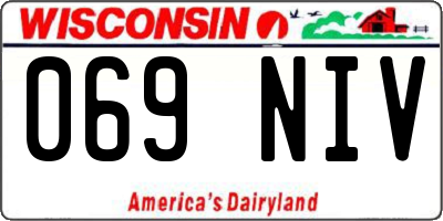 WI license plate 069NIV
