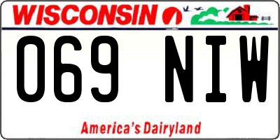 WI license plate 069NIW