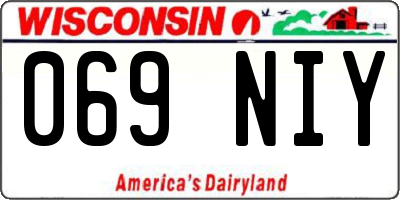 WI license plate 069NIY