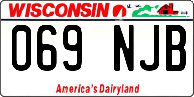WI license plate 069NJB