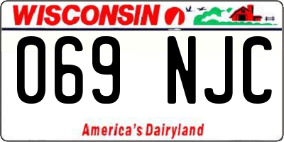 WI license plate 069NJC