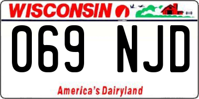 WI license plate 069NJD