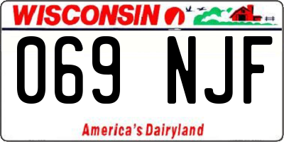 WI license plate 069NJF