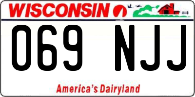 WI license plate 069NJJ