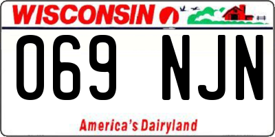 WI license plate 069NJN