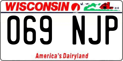 WI license plate 069NJP