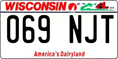 WI license plate 069NJT