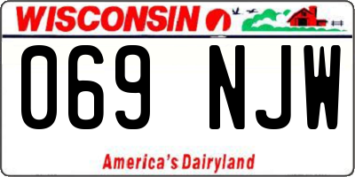 WI license plate 069NJW