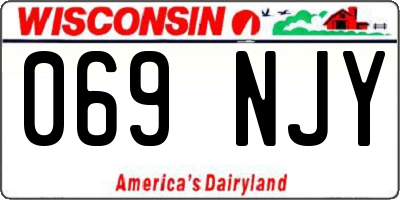 WI license plate 069NJY