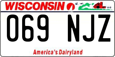 WI license plate 069NJZ