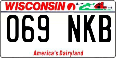 WI license plate 069NKB