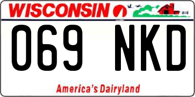 WI license plate 069NKD