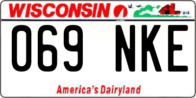 WI license plate 069NKE
