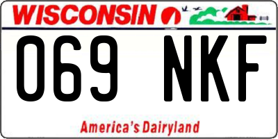 WI license plate 069NKF