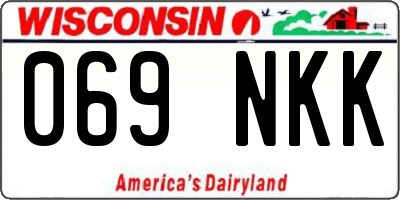 WI license plate 069NKK