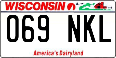 WI license plate 069NKL