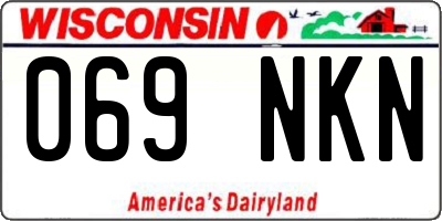 WI license plate 069NKN