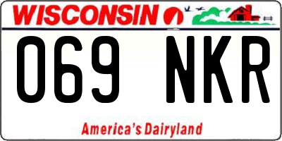 WI license plate 069NKR