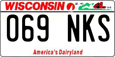WI license plate 069NKS
